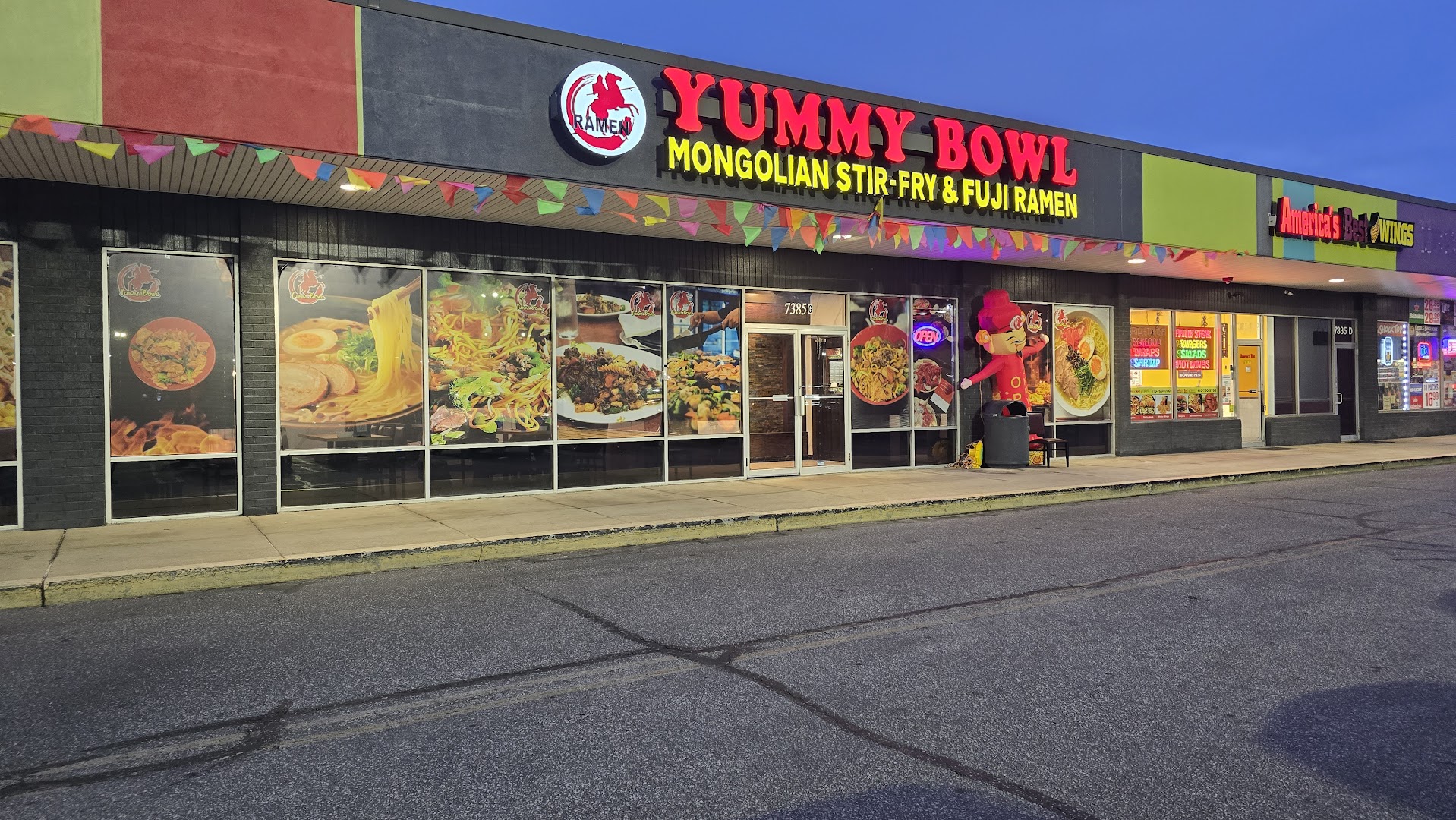 Yummy Bowl grill store front in Glen Burnie